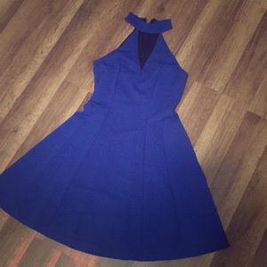 Royal Blue dress with mesh